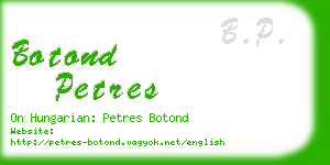 botond petres business card